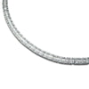ESTATE LARGE 13.76CT DIAMOND 18KT WHITE GOLD 3D CLASSIC ETERNITY TENNIS NECKLACE