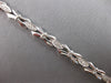 .59CT DIAMOND 14KT WHITE GOLD 3D ROUND 3 STONE XO FILIGREE LOVE TENNIS BRACELET