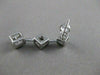 ESTATE LARGE 1.0CT DIAMOND 14KT WHITE GOLD JOURNEY HANGING EARRINGS #17150