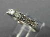 ESTATE .50CT ROUND DIAMOND 14KT WHITE GOLD 3D 7 STONE ANNIVERSARY RING #11456