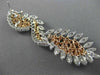 LARGE 16.43CT WHITE & PINK DIAMOND 18K WHITE & ROSE GOLD INFINITY SWIRL EARRINGS