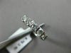 ESTATE .75CT DIAMOND 14K WHITE GOLD 3D FIVE STONE LOVE WEDDING ANNIVERSARY RING