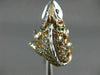 1.34CT FANCY COLOR DIAMOND & MULTI COLOR GEM 18KT WHITE & ROSE GOLD IGUANA RING