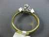 ESTATE .66CT DIAMOND 14K TWO TONE GOLD 3D CLASSIC FILIGREE ENGAGEMENT RING #1671