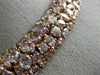 ESTATE LARGE GIA 37.02CT PINK DIAMOND 18K ROSE GOLD MULTI SHAPE CLUSTER NECKLACE
