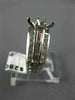 ANTIQUE .90CT DIAMOND 14KT WHITE GOLD FILIGREE SEMI MOUNT ENGAGEMENT RING #9872