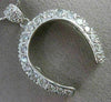 ESTATE LARGE PLATINUM 2.60CT DIAMOND 3D HORSESHOE LUCKY FLOATING PENDANT #21965