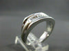 ESTATE WIDE .25CT DIAMOND 7 STONE 14KT WHITE GOLD MENS ANNIVERSARY RING #16135