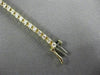 ESTATE LONG 3.10CT DIAMOND 14K YELLOW GOLD CLASSIC TENNIS BRACELET W/SAFETY LOCK