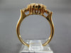 ESTATE WIDE .49CT DIAMOND 18KT ROSE GOLD 3D CLUSTER ROUND HALO FRIENDSHIP RING