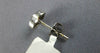 ESTATE .24CT DIAMOND 14K WHITE GOLD ROUND CLASSIC PAVE HEART LOVE EARRINGS #1790