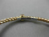 ESTATE .35CT DIAMOND 14KT WHITE & ROSE GOLD CIRCLE OF LIFE ROPE BANGLE BRACELET