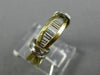 ESTATE .60CT DIAMOND 14KT WHITE & YELLOW GOLD 3D WEDDING ANNIVERSARY RING #1001