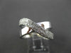 ESTATE LARGE .70CT DIAMOND 14KT WHITE GOLD OVERLAPPING X DESIGN FUN RING #14143