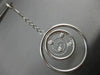 ESTATE LARGE .24CT DIAMOND 14KT WHITE GOLD MULTI CIRCLE ETOILE DROP EARRINGS