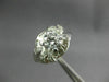 ANTIQUE WIDE 1.59CT DIAMOND PLATINUM 3D ROUND & BAGUETTE ENGAGEMENT RING #26657