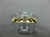 .25CT DIAMOND 14K YELLOW GOLD 3D 5 STONE FILIGREE SEMI ETERNITY ANNIVERSARY RING