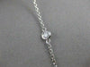 ESTATE 1.20CTW DIAMONDS BY THE YARD 14KT WHITE GOLD STATION NECKLACE 18" #21544