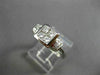 ESTATE WIDE .75CT DIAMOND 18KT WHITE GOLD INVISIBLE PRINCESS SQUARE RING #22114
