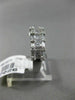 ESTATE 1.52CT ROUND & BAGUETTE DIAMOND 18KT WHITE GOLD 3D MULTI ROW WEDDING RING