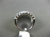 ESTATE WIDE 1.21CT DIAMOND 14KT WHITE GOLD 3 ROW FILIGREE MILGRAIN WEDDING RING