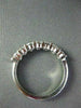 ESTATE .70CT DIAMOND 14KT WHITE GOLD 7 STONE CHANNEL SET ANNIVERSARY RING #14259
