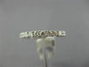 ESTATE .50CT DIAMOND 18K WHITE GOLD 3D CLASSIC SEMI ETERNITY ANNIVERSARY RING