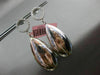 ESTATE LARGE .36CT DIAMOND 14KT WHITE GOLD 3D CIRCLE OF LIFE PEAR SHAPE EARRINGS