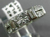 ANTIQUE WIDE 1.69CT DIAMOND PLATINUM 3D ETERNITY WEDDING ANNIVERSARY RING #21351