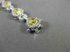 ESTATE GIA 7.11CT WHITE & FANCY YELLOW DIAMOND 18K TWO TONE GOLD TENNIS BRACELET