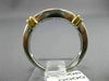 ESTATE .55CT DIAMOND 14K TWO TONE GOLD 2 ROW INVISIBLE PRINCESS ANNIVERSARY RING