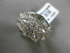 ESTATE 2.26CT DIAMOND 18KT WHITE GOLD MULTI SHAPE CLUSTER MARQUISE PROMISE RING