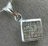 ESTATE .55CT PRINCESS DIAMOND 14KT WHITE GOLD SQUARE INVISIBLE FLOATING PENDANT