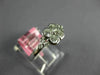 ESTATE .56CT DIAMOND 18KT WHITE GOLD ROUND 4 LEAF CLOVER SQUARE FLOWER LOVE RING