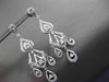 ESTATE LARGE 1.05CT DIAMOND 18KT WHITE GOLD PEAR SHAPE FLOATING HANGING EARRINGS