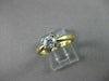 ESTATE .52CT DIAMOND 14KT W&Y GOLD SOLITAIRE FLORAL ENGAGEMENT RING #11348