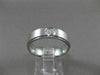 ESTATE WIDE 0.14CTW DIAMOND 14KT WHITE GOLD 4 STONE ETOLIE MENS RING #14553