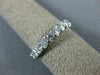 ESTATE 1.0CT DIAMOND 14KT WHITE GOLD SHARE PRONG SEMI ETERNITY ANNIVERSARY RING