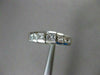 ESTATE 1.04CT DIAMOND 14KT Y&W GOLD PRINCESS CUT PYRAMID ANNIVERSARY RING #1187