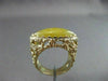 ANTIQUE 14KT YELLOW GOLD MARQUISE SHAPE YELLOW CARNELIAN FILIGREE RING #22335