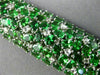ESTATE MASSIVE 40.02CT DIAMOND & TSAVORITE 18K WHITE GOLD 3D GRADUATING BRACELET