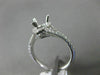 0.39CT DIAMOND 18K WHITE GOLD SEMI ETERNITY PEAR SHAPE SEMI MOUNT ENGAGEMENT RING