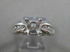 ESTATE .48CT ROUND DIAMOND PLATINUM 3D SEMI MOUNT ENGAGEMENT RING EF VVS 20173