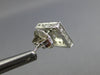 LARGE 1.40CT DIAMOND 14KT WHITE GOLD CLASSIC 3D SQUARE ROUND STUD EARRINGS #1119