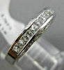 ESTATE .94CT ROUND & PRINCESS DIAMOND 14KT WHITE GOLD 3D ANNIVERSARY RING #1176