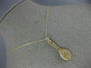 ESTATE 14KT YELLOW GOLD 3D CLASSIC HANDCRAFTED TENNIS RACKET FUN PENDANT #25061