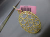 ESTATE EXTRA LARGE .52CT DIAMOND 14KT YELLOW GOLD 3D OVAL OPEN FILIGREE PENDANT