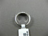ESTATE WIDE .74CT DIAMOND 14K WHITE GOLD 2 ROW 16 STONE WEDDING ANNIVERSARY RING