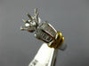 DIAMOND 18KT YELLOW GOLD & PLATINUM MARQUISE SEMI MOUNT ENGAGEMENT RING #21089