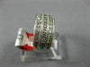 ESTATE WIDE 1.0CT DIAMOND 14KT WHITE GOLD 3 ROW SEMI ETERNITY ANNIVERSARY RING